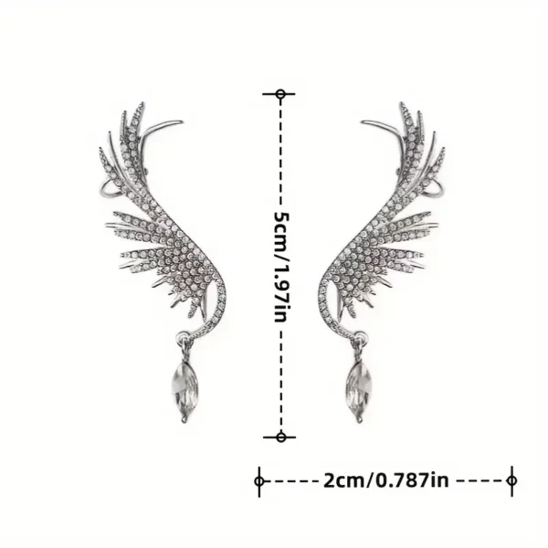 Elegant Angel Wing Style Earrings - Image 5