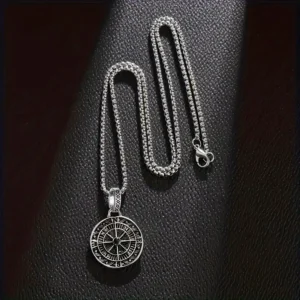Dapper, Stylish Men's Compass Pendant