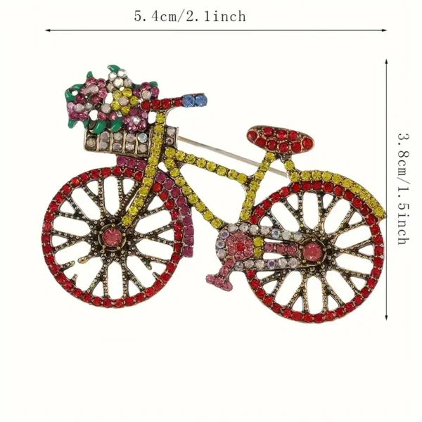 Vintage Bicycle Brooch - Image 5