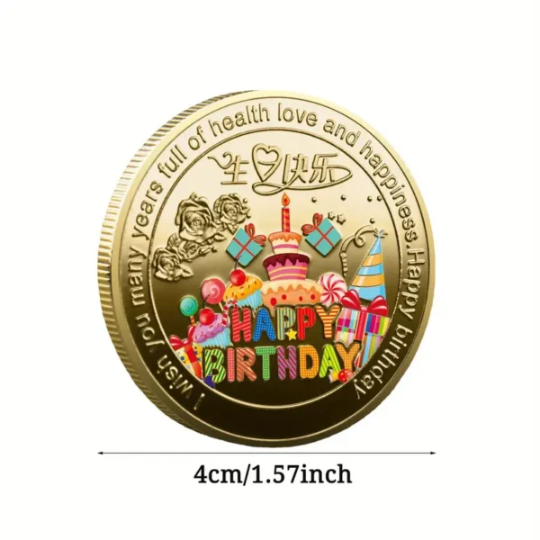 Happy Birthday Celebration Coin - Image 3