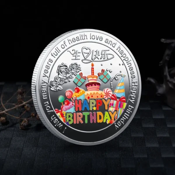 Happy Birthday Celebration Coin - Image 2