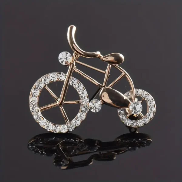 Trendy Women's Brooch Bicycle Design accessory - Image 2