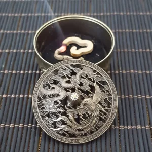 Mini Dragon & Phoenix Design Incense Burner