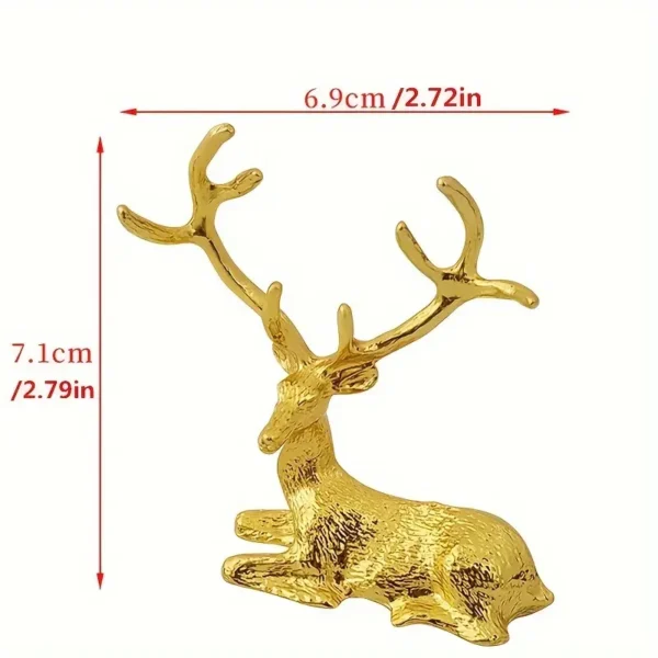 Golden Metal Deer Figurine - Image 4