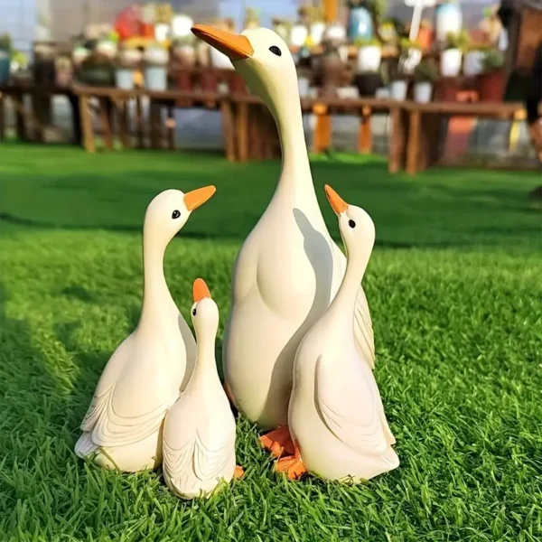 Charming Resin Duck Family - Image 2
