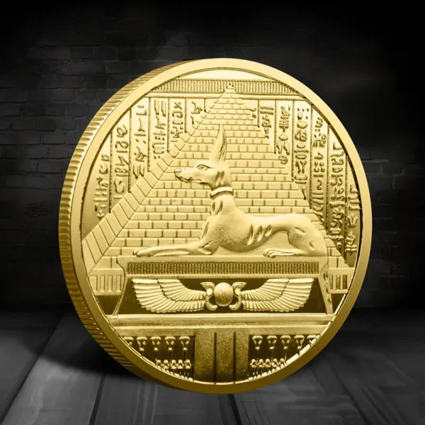 Egyptian Themed Anubis Novelty Coin - Image 3