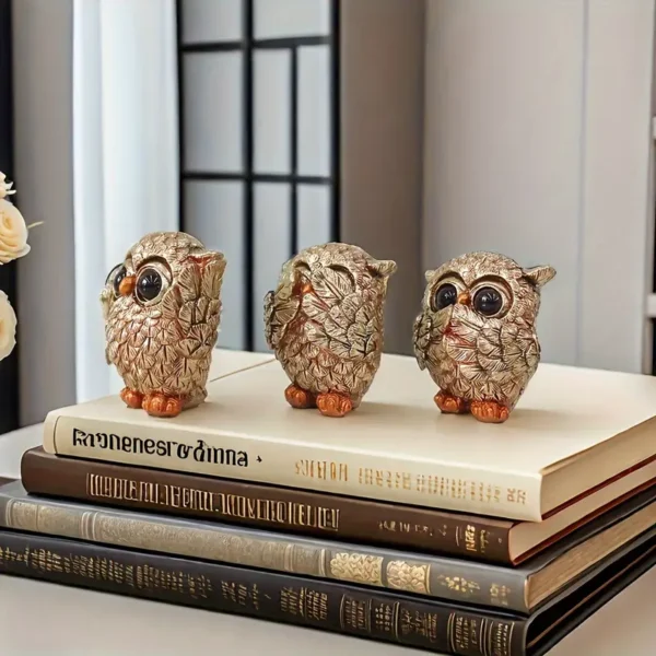 European Style Cute Owl Figurines - Image 3