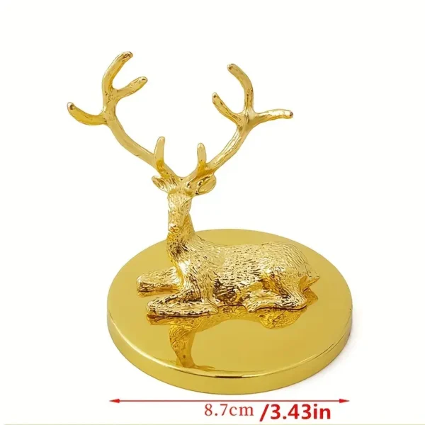 Golden Metal Deer Figurine - Image 7