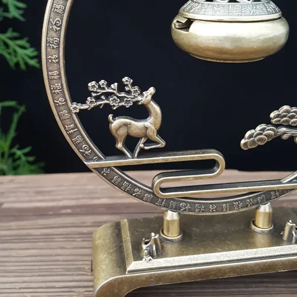 Deer and Pine Tree Incense Burner - Image 3