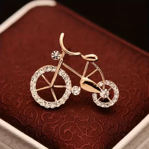 Trendy Women's Brooch Bicycle Design accessory
