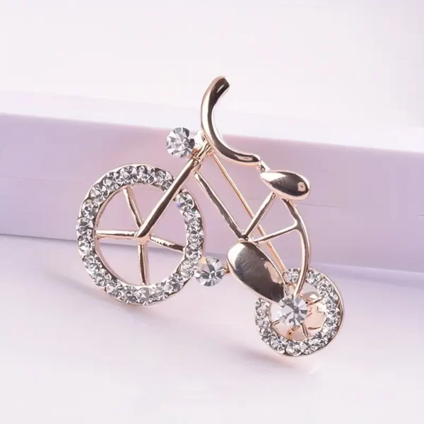 Trendy Women's Brooch Bicycle Design accessory - Image 6