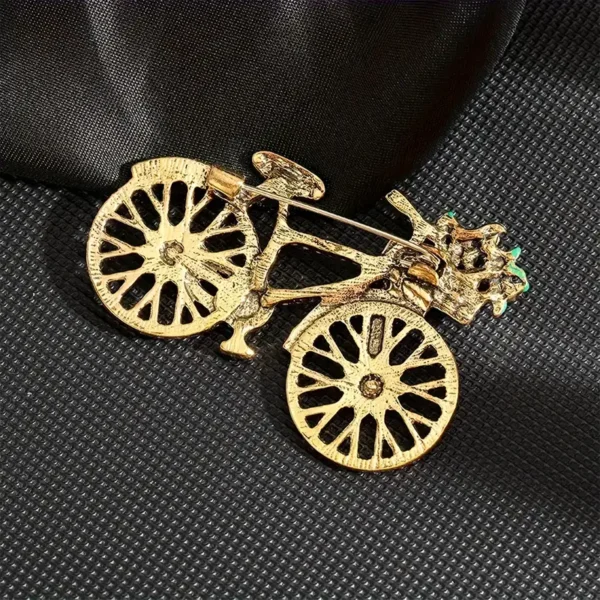 Vintage Bicycle Brooch - Image 2