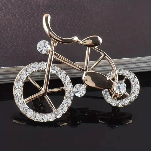 Trendy Women's Brooch Bicycle Design accessory - Image 3