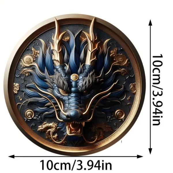 Dragon Design Wooden Coasters Set - Image 4