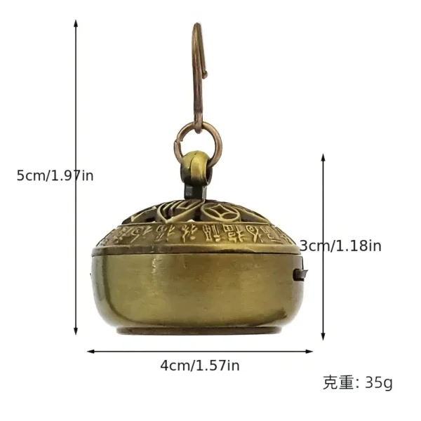 Elegant Golden Dragon Metal Incense Burner - Image 5