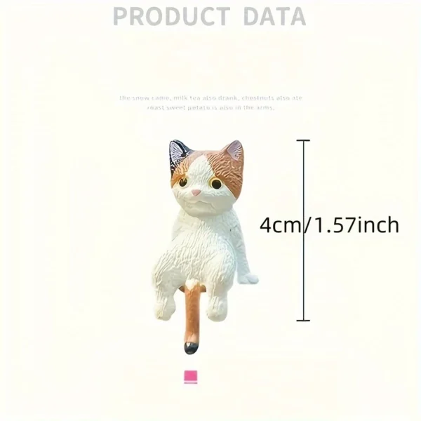 1/4pcs Set of Adorable Cartoon Cat Car Dashboard Decorations - Image 7