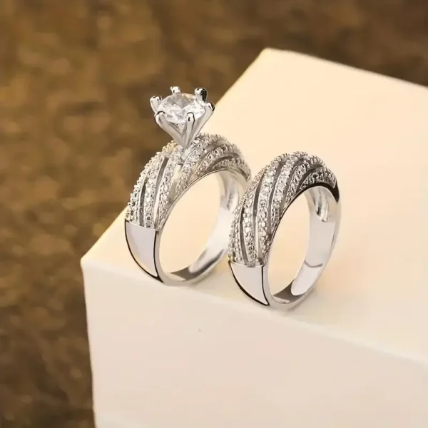 Cubic Zirconia Couple Rings - Image 4