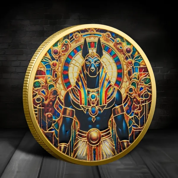 Egyptian Themed Anubis Novelty Coin - Image 4