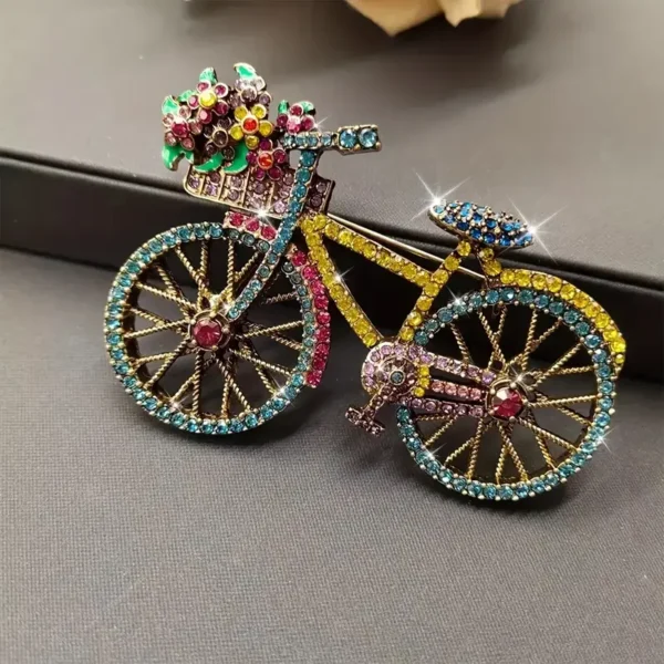 Vintage Bicycle Brooch - Image 3