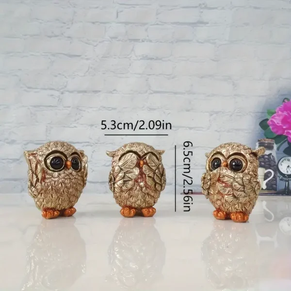European Style Cute Owl Figurines - Image 2