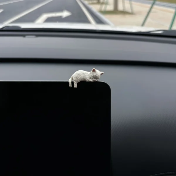 1/4pcs Set of Adorable Cartoon Cat Car Dashboard Decorations - Image 8