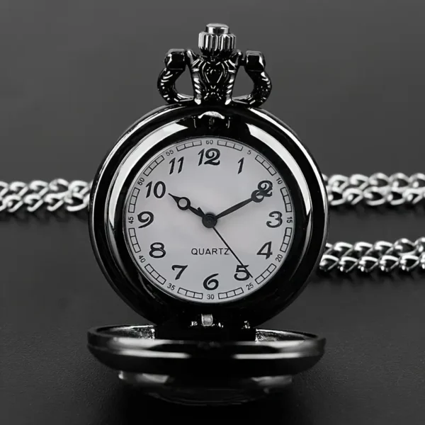 Elegant Black Pocket Watch