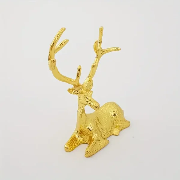 Golden Metal Deer Figurine - Image 3