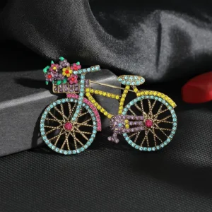 Vintage Bicycle Brooch