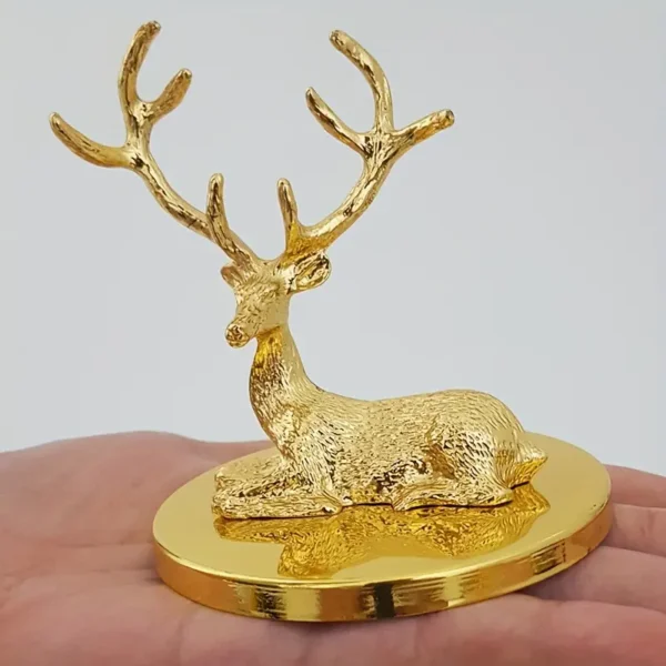 Golden Metal Deer Figurine - Image 6
