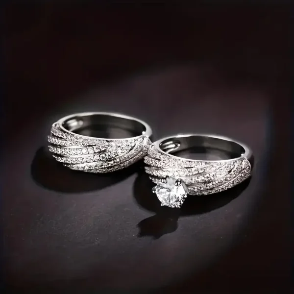 Cubic Zirconia Couple Rings - Image 2