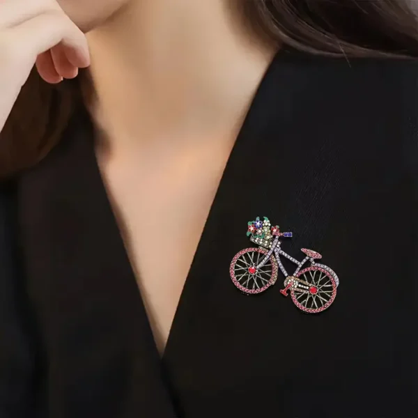 Vintage Bicycle Brooch - Image 4