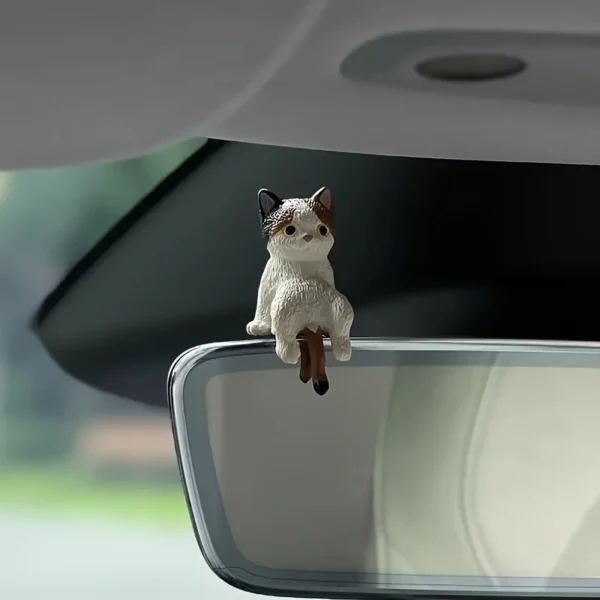1/4pcs Set of Adorable Cartoon Cat Car Dashboard Decorations - Image 6
